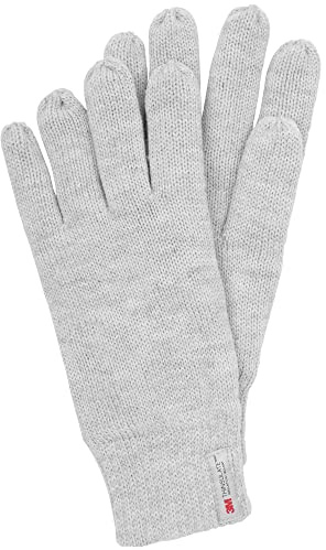 Indicode Herren Jason Strick Handschuhe Fingerhandschuhe Fleece Futter | Warme Unisex Handschuhe mit Fleece-Futter, Winterhandschuhe, Outdoorhandschuhe, Fingerhandschuhe für Männer & Frauen
