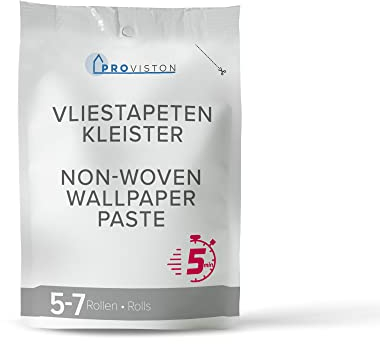 PROVISTON | Tapetenkleister für Vliestapeten | Hochwertiger Kleister | 5-7 Rollen | 200g Packung | Hervorragende Klebekraft | Sehr ergiebiger Rollkleister | Trocknet fleckenfrei aus