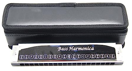 mundharmonika anfänger Bass-Mundharmonika, 20 Löcher, Taschen-Mundharmonika Für Erwachsene, Spieler, Musikinstrumente