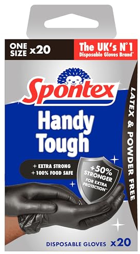 Spontex 20 Handy Tough Disposable Gloves