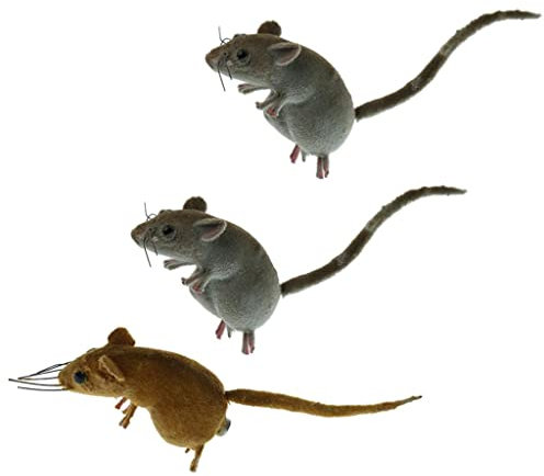 rockible Maus Skulpturen Trio für den Außenbereich - Deko Neuheiten