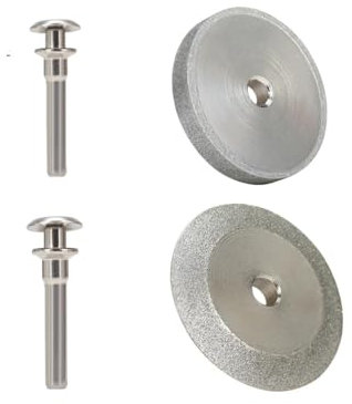 GYQIZSS 2pcs 45mm Diamond Grinding Wheel 45° Mini Grinding Disc Electric Drill Rotary Tool for Tungsten Steel Jewelry Glass Polishing