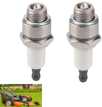 2 stycken RJ19LM tändstift 4-takts gräsklippare Spark Plug for Briggs & Stratton 796112 796112S 796112 3121-C5-0041 Champio