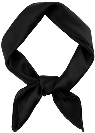 DAMILY Bandana Herren Einfarbiger Satin Kopftuch Halstuch Cowboy Tuch 70x70 | Bandana quadratisch, für Herren & Damen, Motorrad Piratentuch, Festival Haarband