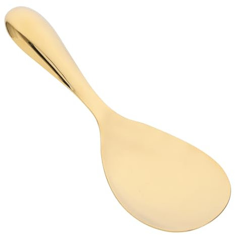 Cabilock Cuchara De Servir Dorada Inoxidable Diseño Ergonómico Para Arroz Ensaladas y Buffet Cocina y Comedor