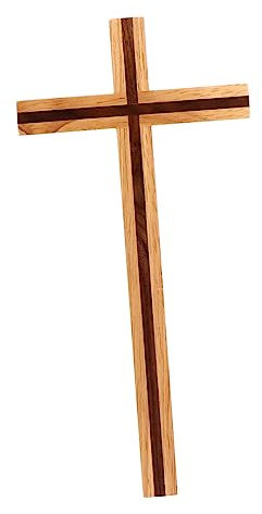 MAGICLULU Kreuzkunst Holzkreuz Katholisches Kreuz Heiliges Kreuz Wandbehang Holzkreuz Kunsthandwerk