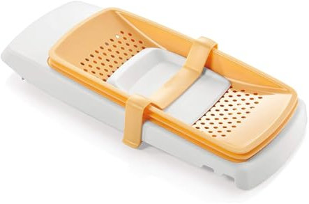 Wintem Rallador para ñoquis, Spätzle, Halusky y pasta, de polipropileno – Fácil de usar, ergonómico y fácil de limpiar – Incluye recetario – Tamaño práctico 30 x 12 cm – Resistente