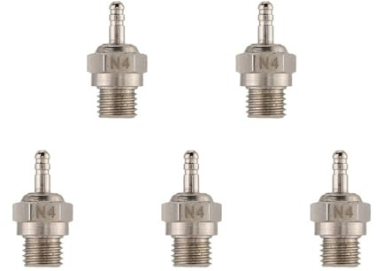 Eoslcusmvl 5X Bujia de Enchufe N4 de Precalentamiento para 1/10 RC Coche