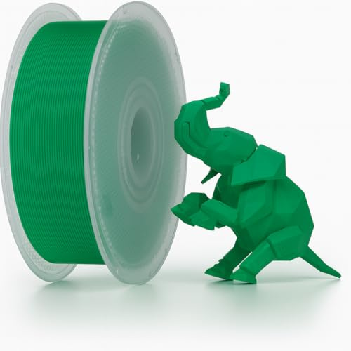 Bambu Lab - Filamento per stampante 3D, PLA Basic 1,75 mm, diametro preciso +/- 0,03 mm, stampa rapida RFID PLA, materiale di stampa 3D, Filamento Con Bobine, 1000 grammi, Verde Vischio