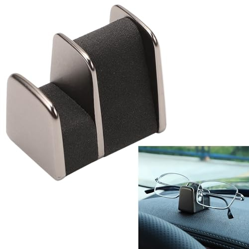syiyunran Brillenhalter Auto Sonnenbrillenhalter Brillenhalterung - Schwarz, 1 Stück, Car Glasses Clip Sonnenbrille Stick, Verabschieden sie Sich von der Unordnung Sparen Zeit Mühe