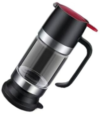 Zenlir Distributeur de Miel à Poussoir,Pot de Stockage de sirop en Verre de Grande capacité avec poignée,Bouteille de Miel pour la Cuisine et la Salle à Manger