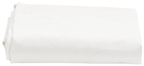 Telone di copertura bianco, 5 x 5 m, 650 g/m², rivestito in PVC, per giardino, costruzione e magazzino, robusto, impermeabile e durevole, ideale per la protezione dalle intemperie