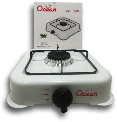| Hornillo de Gas 1 Fuego – Hornillo Gas Cocina Portátil para Camping, Emergencias y Hogar