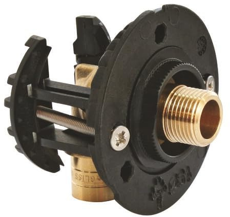 SOMATHERM FOR YOU, Kit de fixation pour robinet de WC - Système rapide pour tube PER Ø12 - Installation facile sur plaque de plâtre 9,5 à 25mm - Raccords à glissement inclus - Étanche et robuste