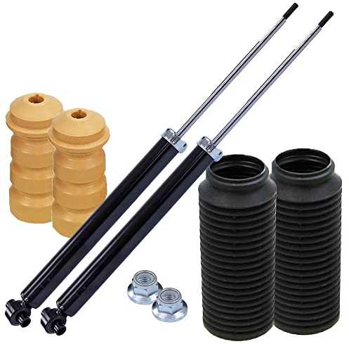ATEC Germany 2x Gasdruck Stoßdämpfer hinten Federbein inkl Staubschutzsatz | Kompatibel mit: ALFA ROMEO MITO, FIAT GRANDE PUNTO, OPEL CORSA D