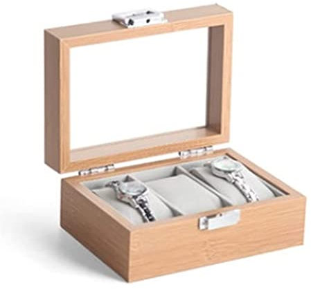 Uhrenkoffer Uhrenrolle Uhrenbox Uhrenschatulle Damen- Und Herren-Quarz-Schmuck-Aufbewahrungsbox for Mechanische Uhren Mit Transparenter Oberer Abdeckung Uhrenetui Uhren Aufbewahrungsbox ( Color : A ,