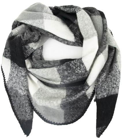 Gloop Damen Schal XXL Strick Dreieck Schal Halstuch Dreieckstuch kuschelig flauschig ohne Kratze an Haut 200×140 CM