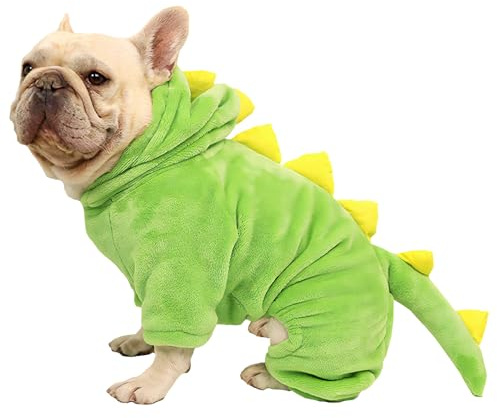 CHEERTAILS Maglioni per cani di piccola taglia e ragazzo, maglione per cani di taglia media, costume da dinosauro, cappotto invernale per bulldog francese, vestiti Frenchie in pile per animali