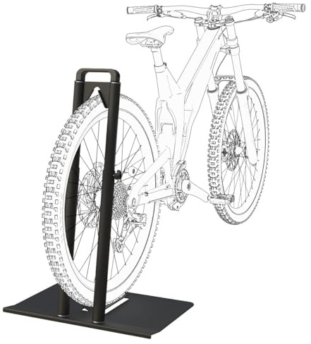 Peruzzo - Support Vélo PROFESSIONNEL Set&Go - Robuste & Stable - Réglable pour Velos 24-29 - Adapté E-Bike - Utilisation en Magasin, Hôtel, Location, Garage - Acier Solide - Poids 9,680 kg
