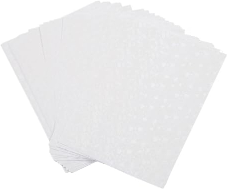 XHTLLO Holografischer Aufkleber, Langlebig, Wasserfest, Reißfest, Kratzfeste Laminatblätter, Widerstandsfähiges Helles Muster, Schneidbar, 50 Blatt A4-Aufkleberpapier, Für Hintergrund(A)