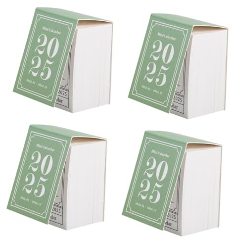 Tofficu 4stücke Miniatur Kalender Retro Stehender Tischkalender Abreißbarer Dekorationskalender Für Büro Zuhause Norwegisch