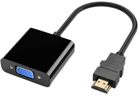 Monozoz Adaptadores De Cable De Computadora,Adaptadores De Computadora para Computadoras Portátiles - Adaptador VGA a DisplayPort Adaptador de vídeo | Adaptador Multiusos VGA a DisplayPort, Adaptador