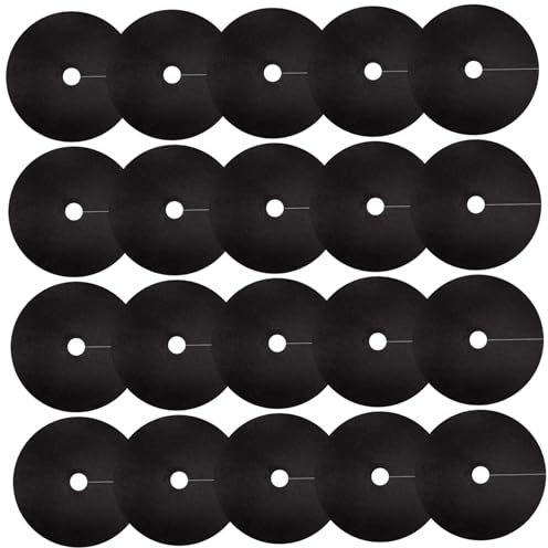 Dorccsi Lot de 20 Anneaux de paillis absorbants Non tissés pour Arbres, 32 cm, dégradables et réutilisables, pour aménagement paysager