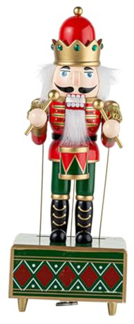 OUNONA Coffret à Musique Casse-Noisette Décorations De Noël Ornements Classiques pour Bureau Et Maison
