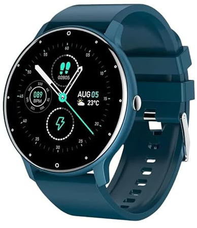 bergxperten gesundpur Vital Pulse Watch Intelligente 1.28 HD Smartwatch mit Herzfrequenz, Schlaf - Tracking, Blutdruck Monitor, Sportmodi & Schrittzähler für Damen und Herren