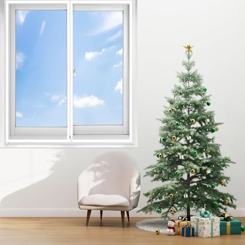 Film Thermique Isolant 68 x 135 cm Coupe-Vent Imperméable Bache de Protection Film Isolant sans Percage Réutilisable pour Porte et Fenêtre Patio Intérieur, Blanc