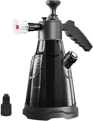 CZ-XING Schaum-Pumpsprüher 2 l – Auto dicke Schneeblasen, Druckseifenreiniger, Handbewässerungslanze für Lieferwagen, Fahrzeuge, drinnen und draußen, mit zwei Düsen, Schaum für Auto, Schönheit, Rasen