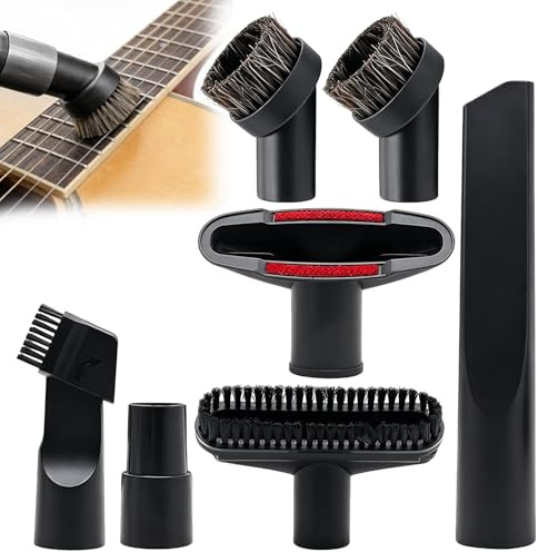 SMYJDMM Vacuum Cleaner Accessories, 7Pcs Cleaner Accessories | Vacuum Cleaners Attachments Set for Brush Nozzle Crevice Tool 32mm to 35mm Adapter(Black)