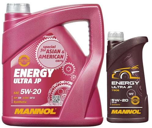 5 Liter OriginalMANNOL Motoröl Energy Ultra JP 5W-20 API SN Engine Oil Öl