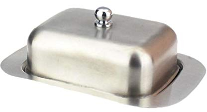 CULER Pratique Beurre en Acier Inoxydable Vaisselle Container Box élégant Fromage Serveur de Stockage Keeper Plateau