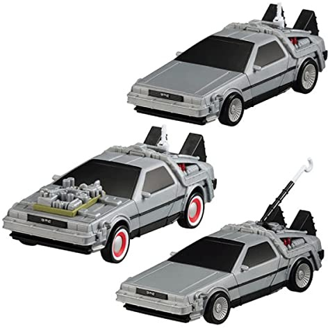 Set 3 Figuren Sammlerauto 10cm Delorean Back to THE Future 1 2 3 - Gashapon Bandai Japan