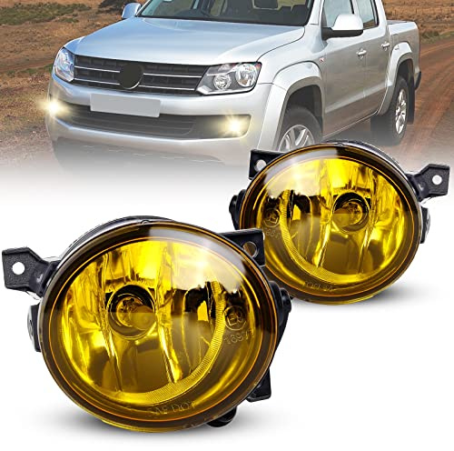 Nebelscheinwerfer satz für Volkswagen VW 2003-2009 Golf V (1K1/1K5) GTI Version 04-10 Jetta 1K2 08-14 Scirocco 137 138 Up 10-12 Amarok 11-up Seat MII 11-17 Skoda Citigo Ein Paar HB4 gelb Linse