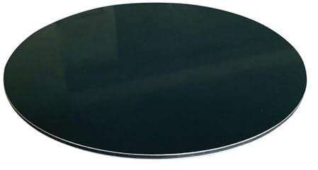 Signalétique.biz France - Panneau composite Aluminium Couleur 3 mm (0,3cm) Rond. Plaque aluminium Composite. Aluminium Couleur - Diamètre 50 mm (5cm)- Noir