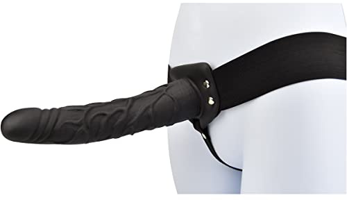 Loving Joy 9 Gode Ceinture Creux et Harnais Noir, sangle sur gode, Godes ceintures, Hollow Strap On, Hollow Dildo, Sex Toy