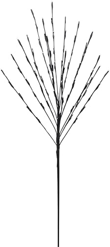 Beleuchteter Weihnachtsbaum 110cm 80 LED Baum Warmweiß batteriebetrieben außen Weihnachtsbeleuchtung