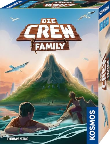 KOSMOS 684495 - Die Crew Family, kooperatives Kartenspiel mit einfachem Mechanismus, gemeinsam Missionen meistern, Brettspiel ab 8 Jahren für 3-5 Personen