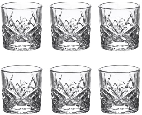 BRANDANI Rock&Roll Set 6 Pezzi Bicchiere Shot Liquore 70ml Vetro