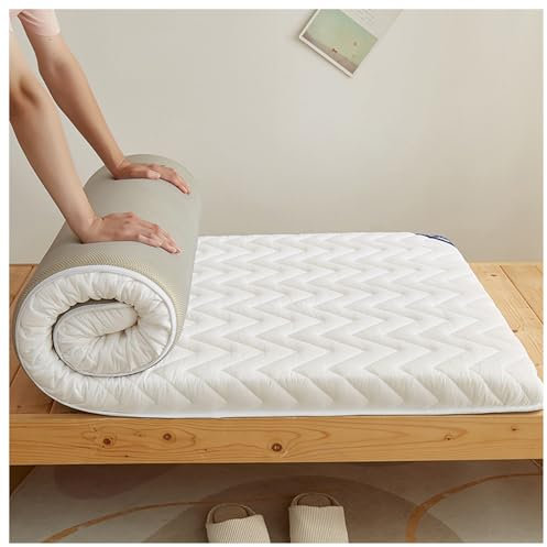 Matratze, Dicke Boden-Latex-Matratze, Weiches Faltbares Gästebett, Twin/Full/Queen/King-Matratze, Tragbare Und Faltbare Camping-Matratze, Matratze Für Studentenwohnheime (Color : C, Size : 90X190cm-