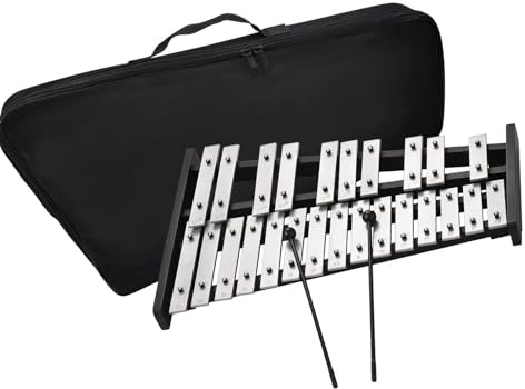 Professional Xylophone Faltbare 25 Hinweis Glockenspiel Xylophon Holz Basis Aluminium Percussion Mit Trage