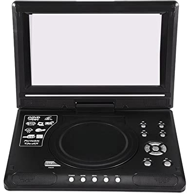 XINHAN DVD Mobile Portable de 9,8 Pouces avec Lecteur Mini TV HD Batterie Rechargeable intégrée Prise en Charge Carte SD/Port USB/DVD - DVD Portable