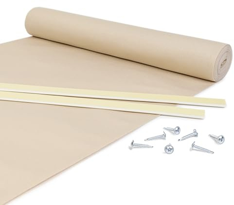 Giuri Tessuti - Fasce in TESSUTO Outdoor per copertura ad onda di Pergola e Gazebo - Telo ombreggiante da esterno (AVANA, 60x800cm)