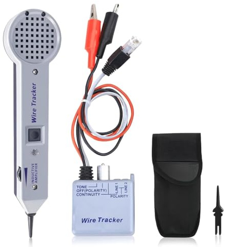 Kytxqikd Tongenerator-Kit, Leitungssucher, Stromkreistester, 200EP Hochpräziser Kabeltester, Ton- und Sonden-Kit, Leitungsfinder, Einfach zu Installieren, Einfach zu Verwenden