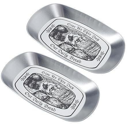 Amosfun Assiette À Fruits en Fer De Style Rétro Plateau De Service Portable Idéal pour Les Collations Les Biscuits Et Les Événements en Plein Air