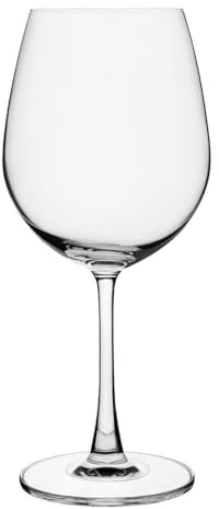 Olympia Serena Wine Glasses 600ml Glasswasher Safe - Clear (Pack of 6) | Generous 20.2oz capacity for busy bars and restaurants, delivering elegant presentation for commercial wine service.