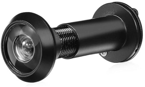 1 PCS Door Viewer Peephole Peep Holes for Door Zinc Alloy Peephole Viewer Hole for Front Door Black Peephole Camera Wide Angle Peephole Door Viewer for Home