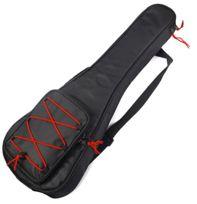 UPKOCH Gepolsterte Gitarrentasche Lang mit Schultergurt Vollständige Abdeckung Schutz vor Kratzern und Schmutz Platz für Zubehör